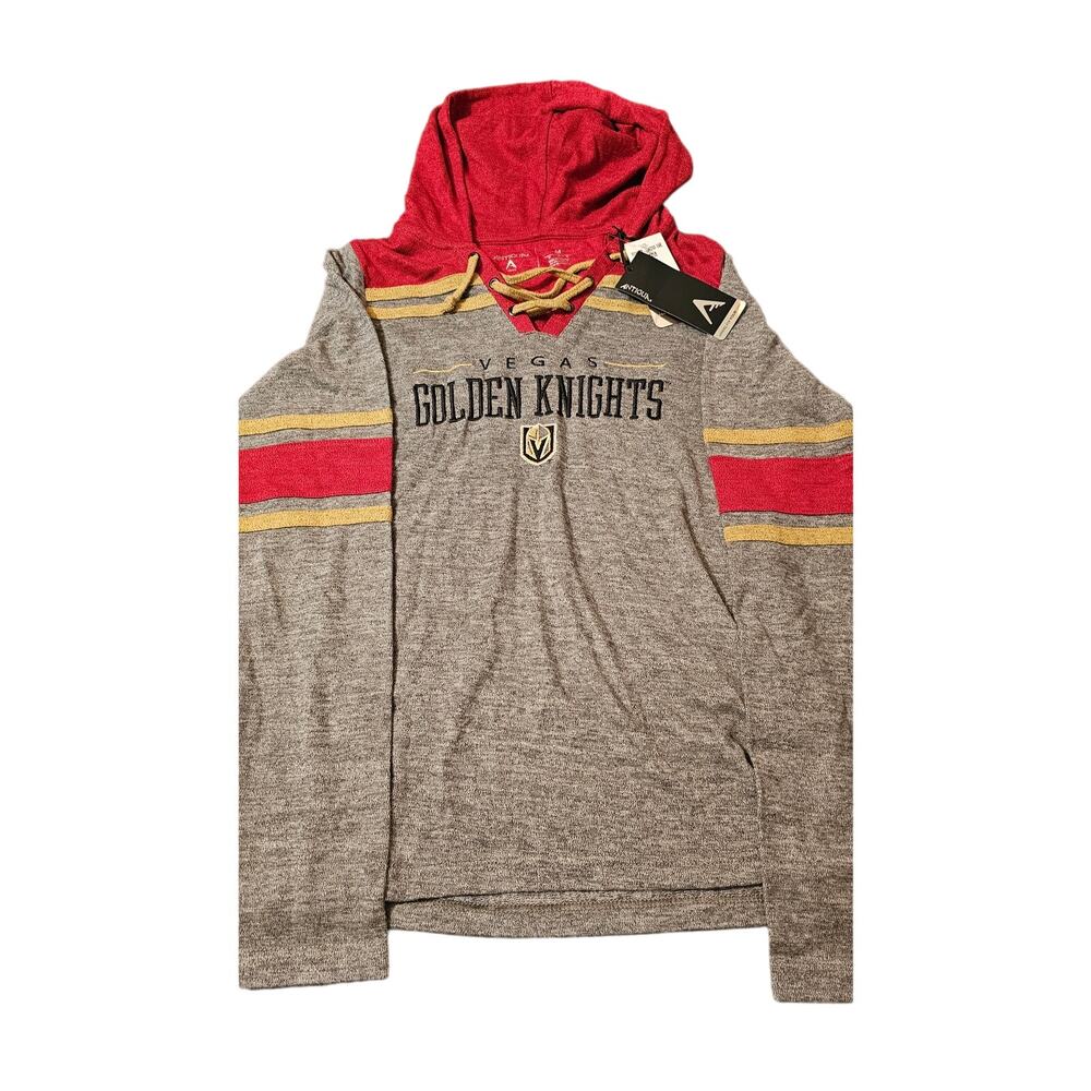 NWT Antigua Vegas Golden Knights women's lace up hockey sweatshirt size medium